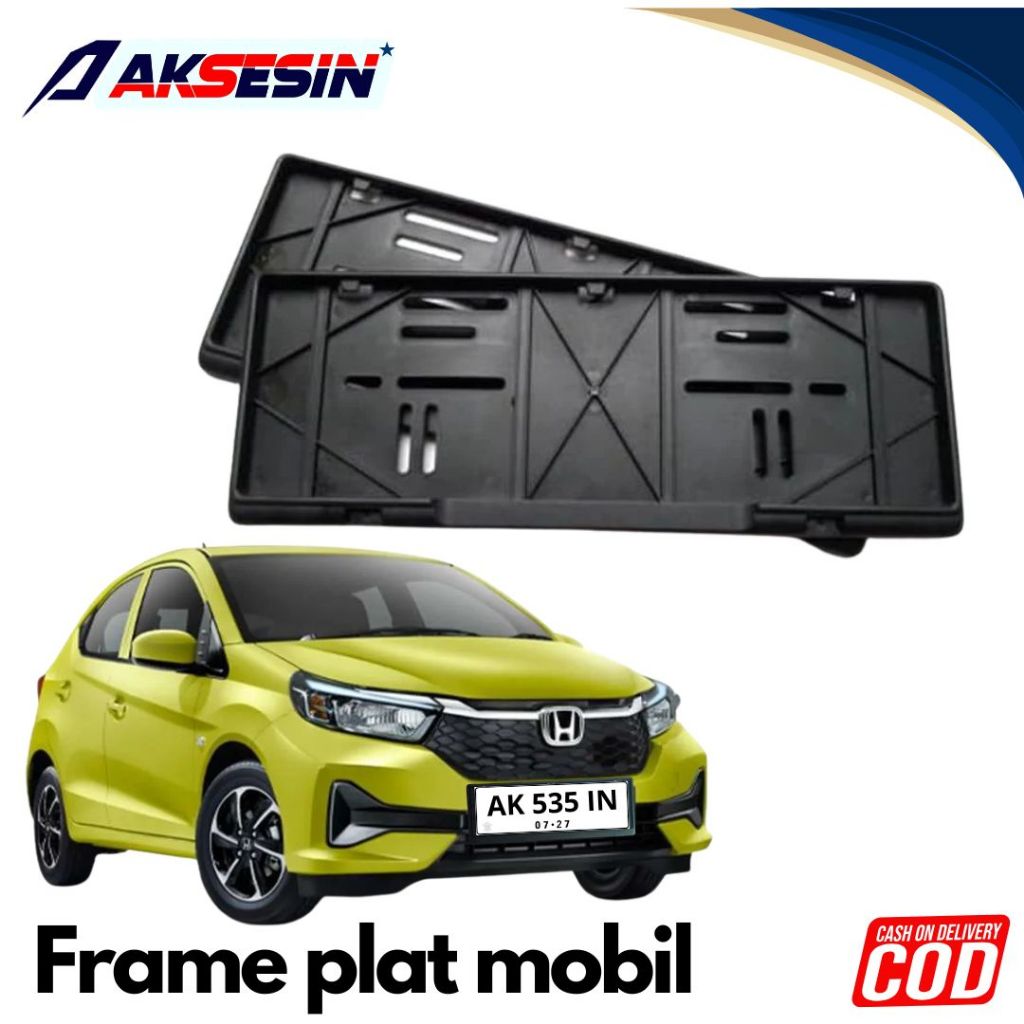 Tatakan Dudukan Plat Nomor Mobil Honda Brio Honda Mobilio 46cm/ TEMPAT PLAT / COVER PLAT NOMOR MOBIL