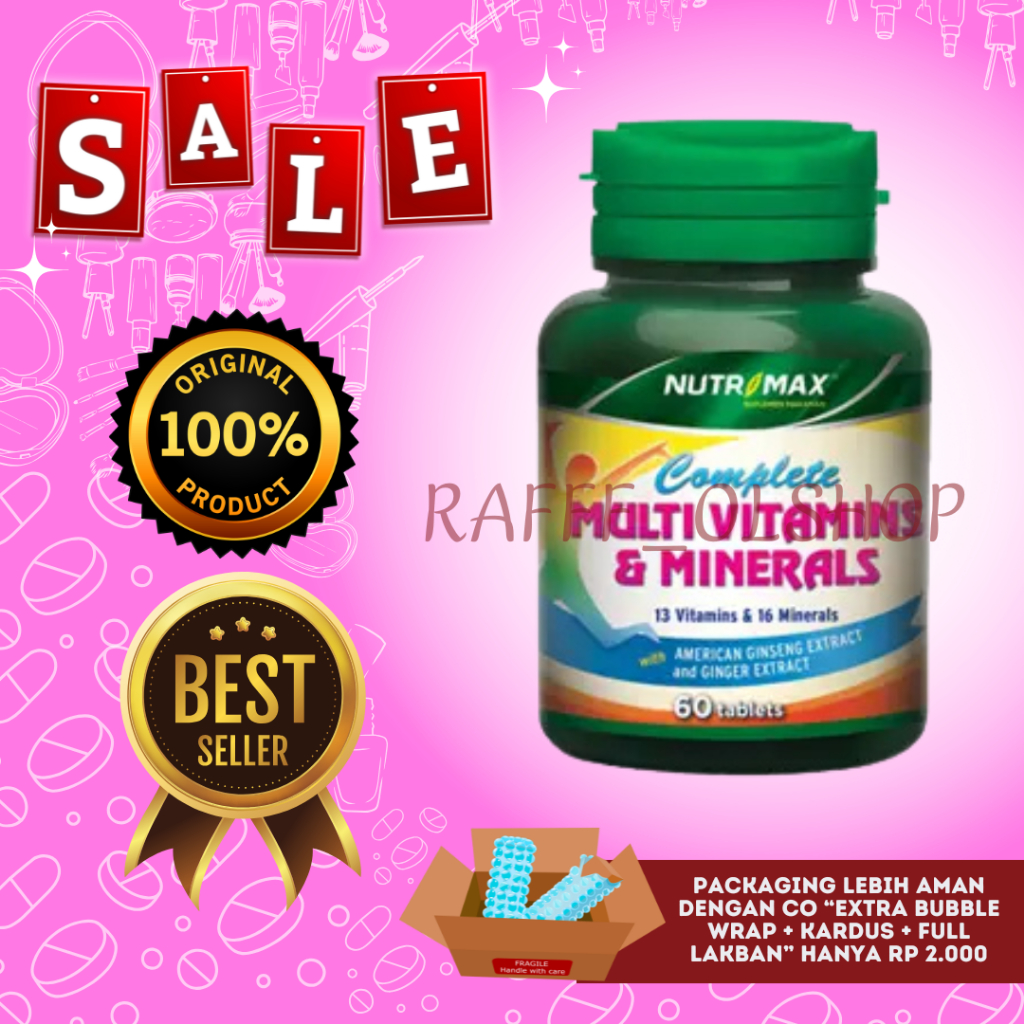 NUTRIMAX COMPLETE MULTIVITAMIN & MINERAL 60 KAPSUL