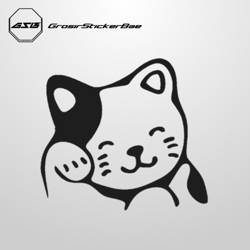 Sticker Kucing Lucu Stiker Cutting Motor & Laptop