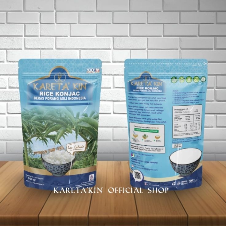 

TERJAMIN BAGUS KARETA KIN Beras Porang 1KG Shirataki Konjac Rice