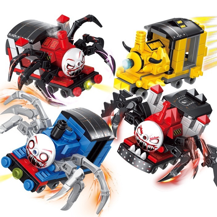 READY GAN Mainan Roblox Choo Choo Charles Kereta Api ChooChoo Charles Spider Train Brick