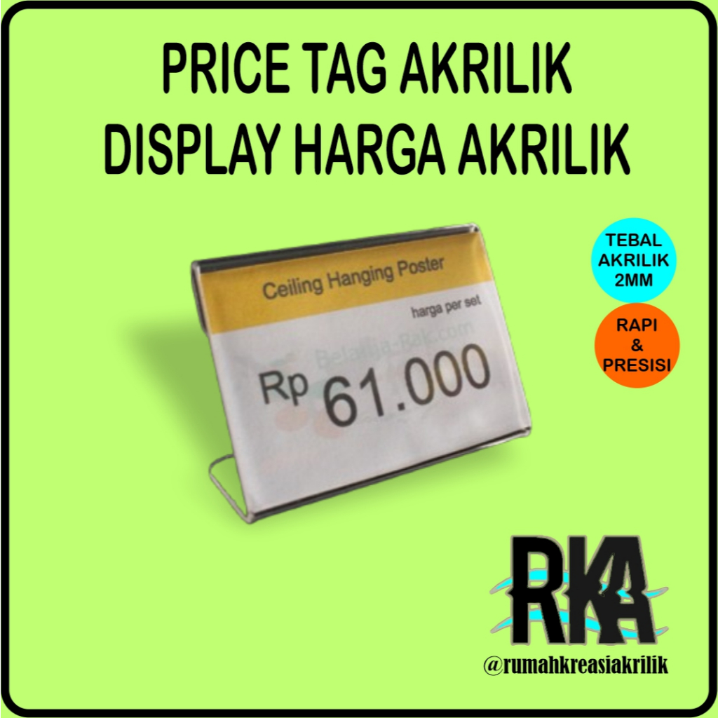 

PRICE TAG AKRILIK DISPLAY HARGA PRODUK BAHAN AKRILIK ACRYLIC STAND HARGA AKRILIK