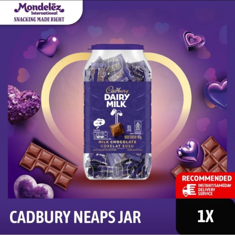 

Cadbury Dairy Milk Cokelat Neaps Jar 405g