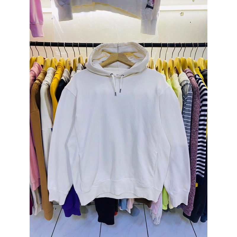 hodie uniqlo basic broker white ( L )