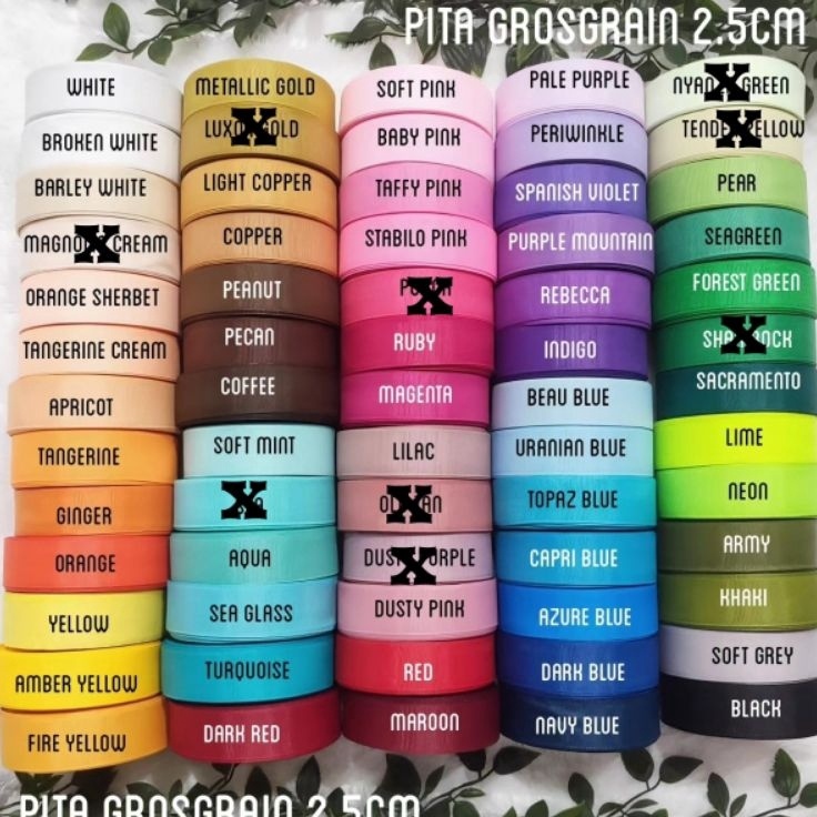 

PALING DIMINATI Pita grosgrain 25cm 1 part 1