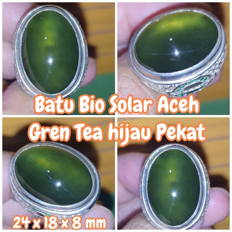 cincin batu bio solar aceh jenis gren tea hijau pekat