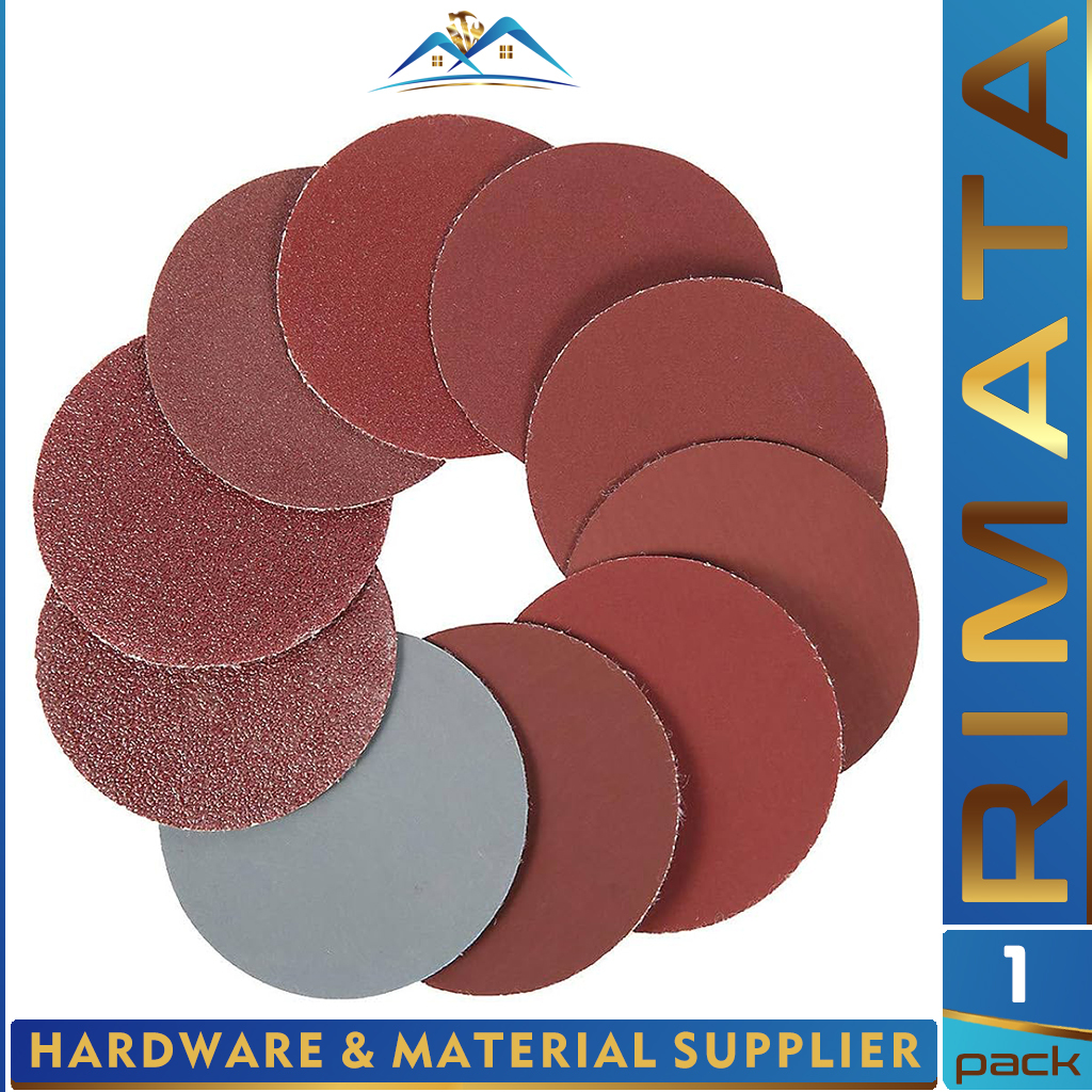 Amplas Bulat Tempel Velcro 2 Inch 50 mm / Amplas 2 Inch