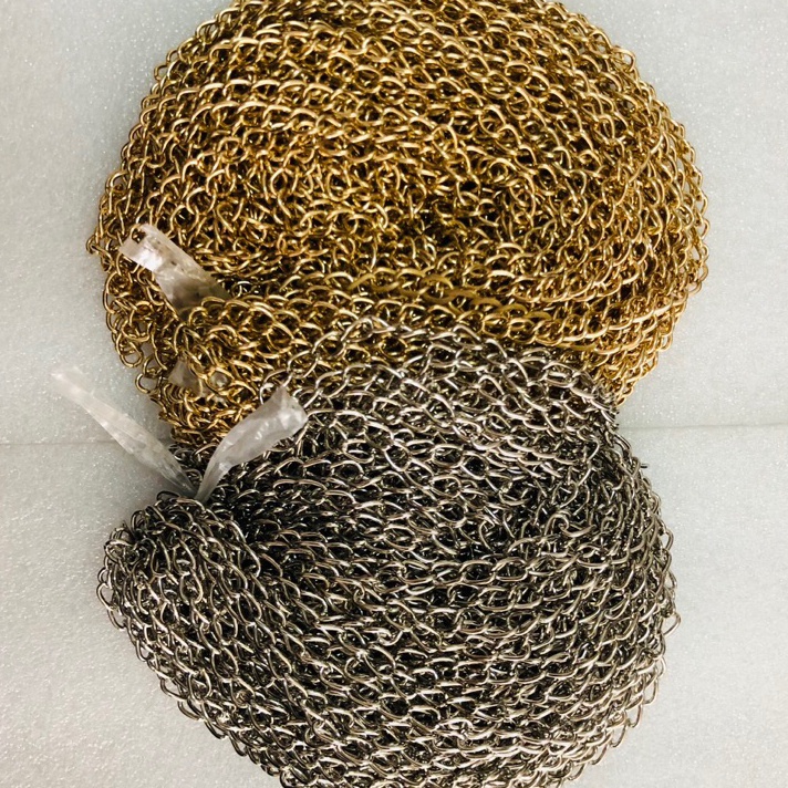 FASH SALE rantai besi kecil 8 x 65 mm  rantai besi tas per 1meter  rantai gantungan kunci