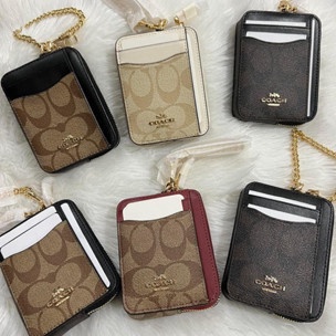 KODE L32J COACH Dompet Wanita Zip card case Kapasitas Ekstra Besar Kasus Pemegang C58