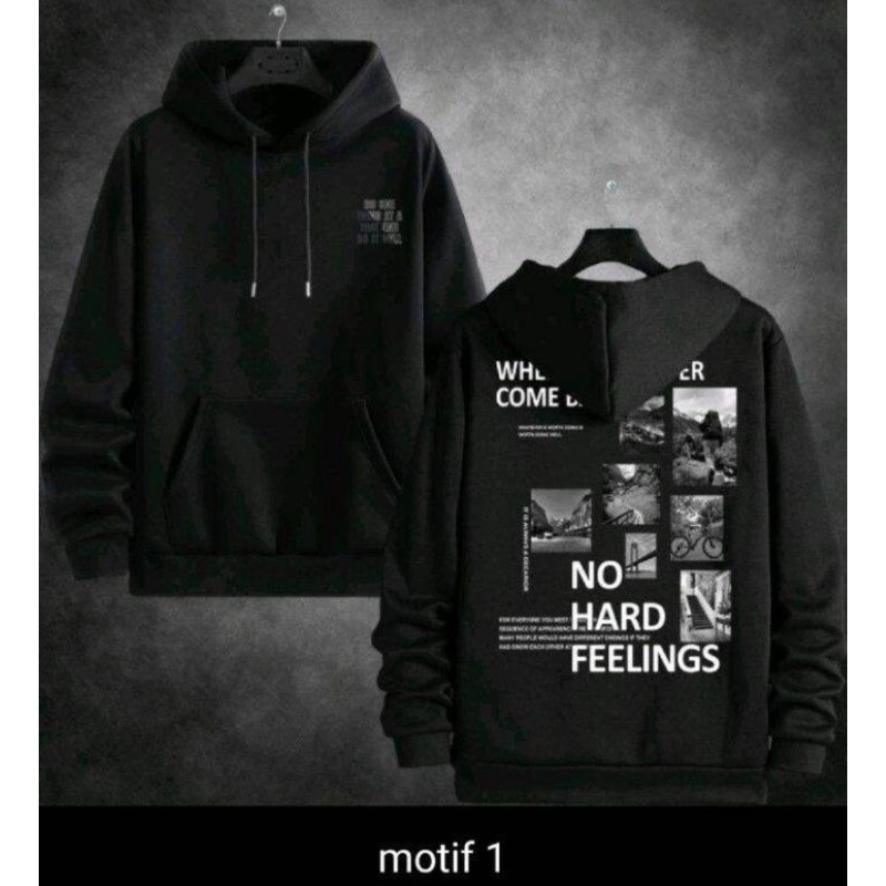 sweater Hoodie pria wanita distro gambar belakang