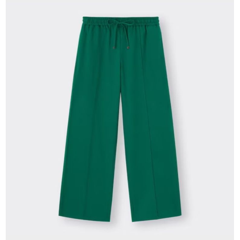 GU STRAIGHT PANTS IN GREEN