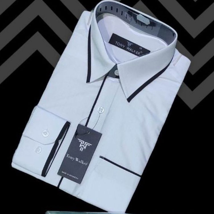 KODE Q9A Kemeja Panjang TW Tony Walker Original Distro Premium Kemeja Polos Lis Kemeja Kantor Kemeja