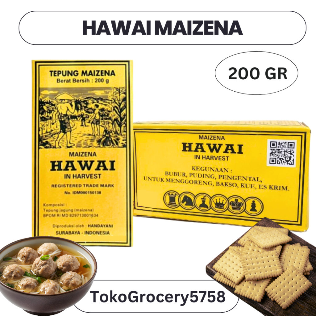 

TEPUNG MAIZENA HAWAI / TEPUNG DARI BIJI JAGUNG BERKUALITAS