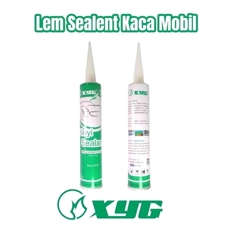 Lem Silikon Sealant XYG Hitam PU Polyurethane Perekat Kaca Mobil 310ml