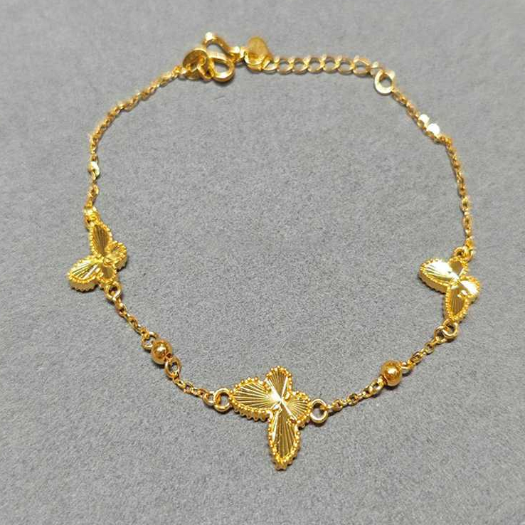 ❤️COD 17K emas asli Emas Butterfly Bracelet 17K emas