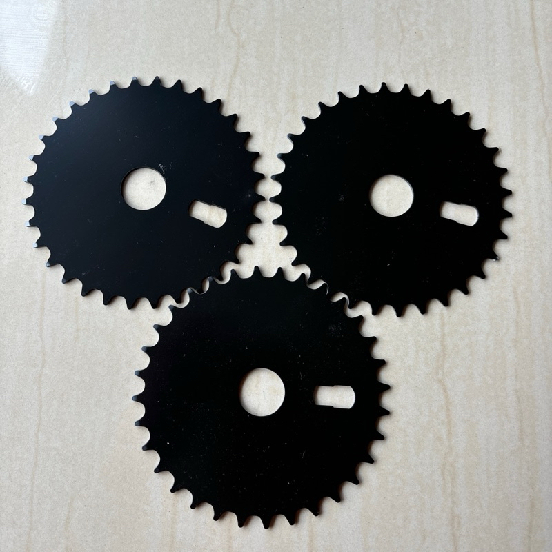 piring piringan gir depan chainring 32t hitam sepeda 20 bmx model engkol gir langsung