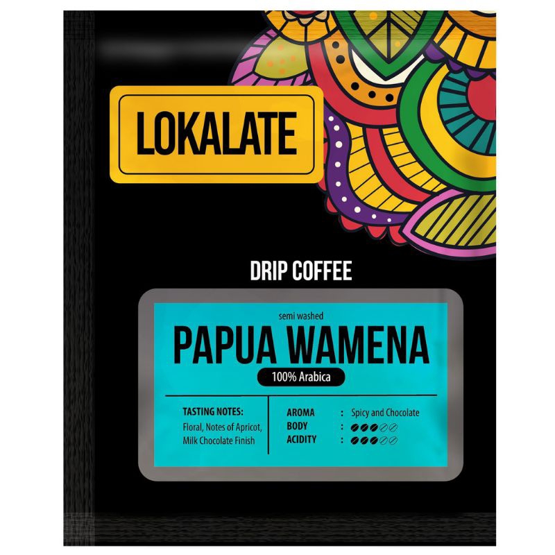 

Lokalate papua wamena drip coffee 5's 60gr | kopi bubuk