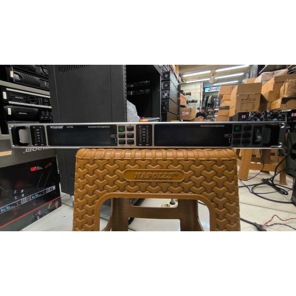 WISDOM Q6+ Wireless Microphone Q6 Mic Wireless Q 6 - Hitam