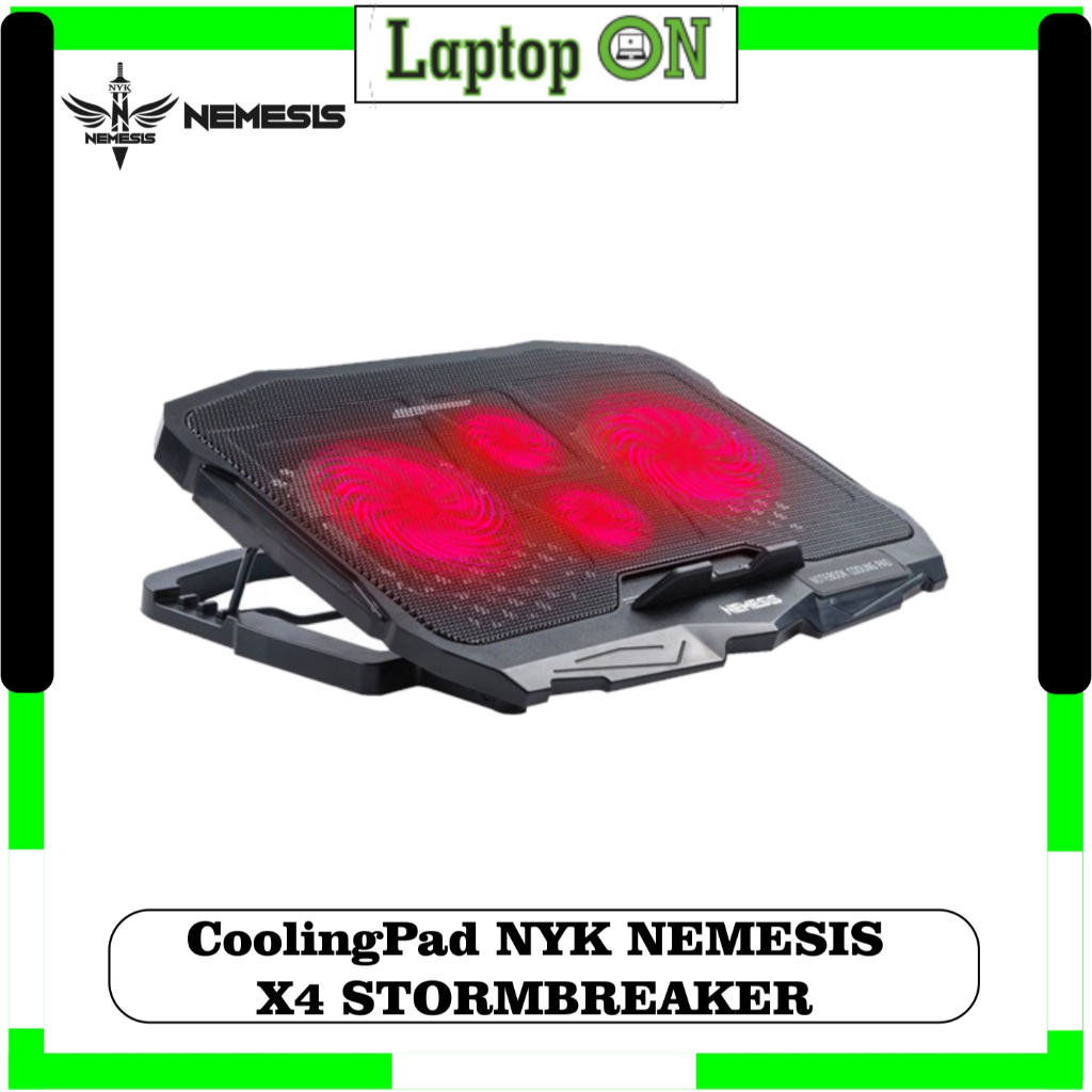 COOLING PAD LAPTOP / FAN COOLER LAPTOP /Cooling Fan Gaming / NYK Nemesis Cooling Pad X4 STORMBREAKER