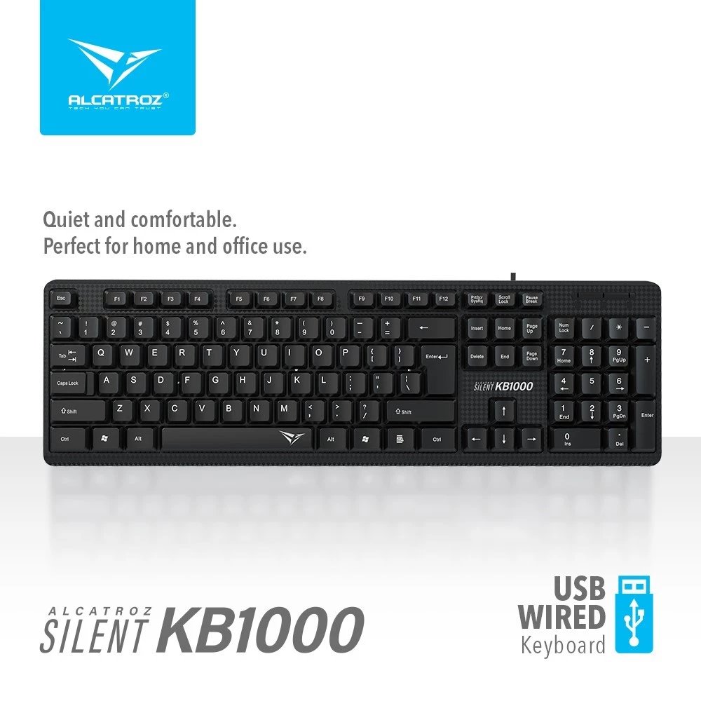 Keyboard ALCATROZ silent KB1000