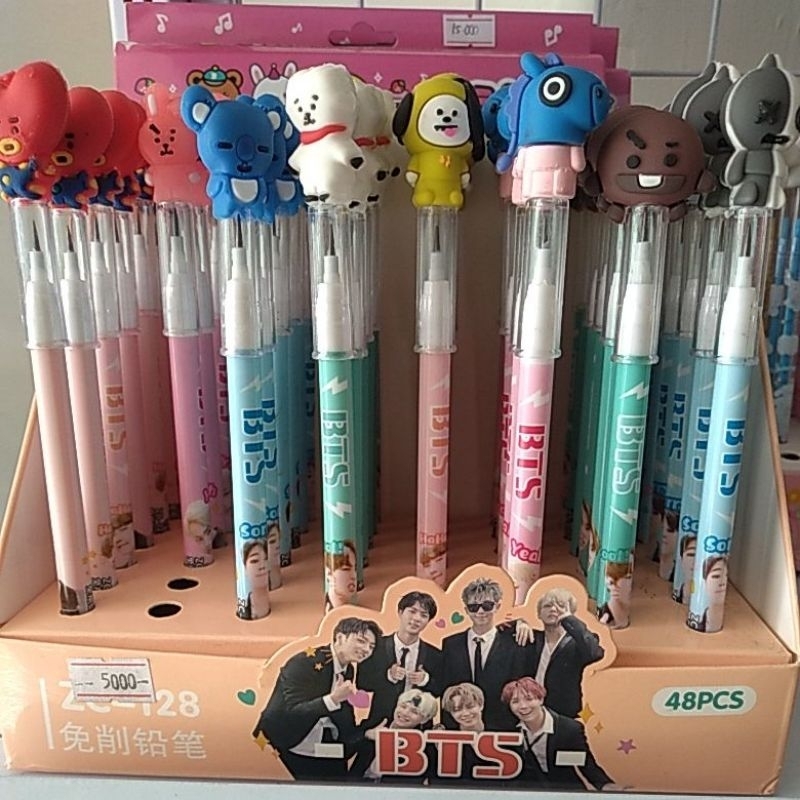 

Pensil BTS 21 susun karakter Bangtanboys