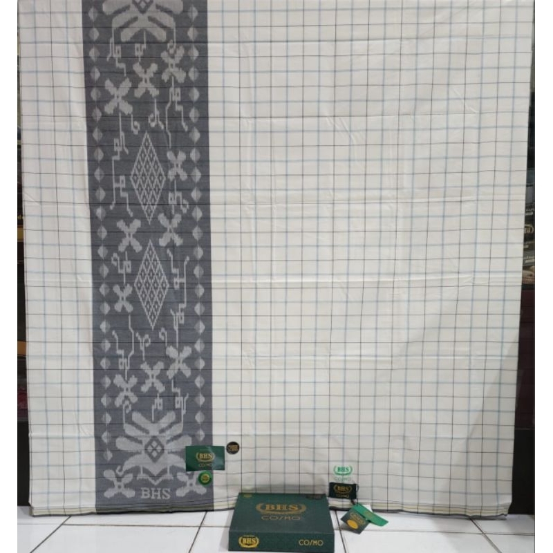 Sarung BHS Putih DGP Excellent Cosmo Polos Original Gold Silver Bronze