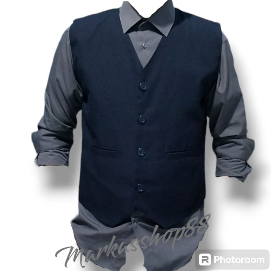 Rompi Vest Formal Dalaman Jas Slimfit Pria Rompi Vest Jas Rompi Slimfit Set Jas Pria Dan Wanita Romp