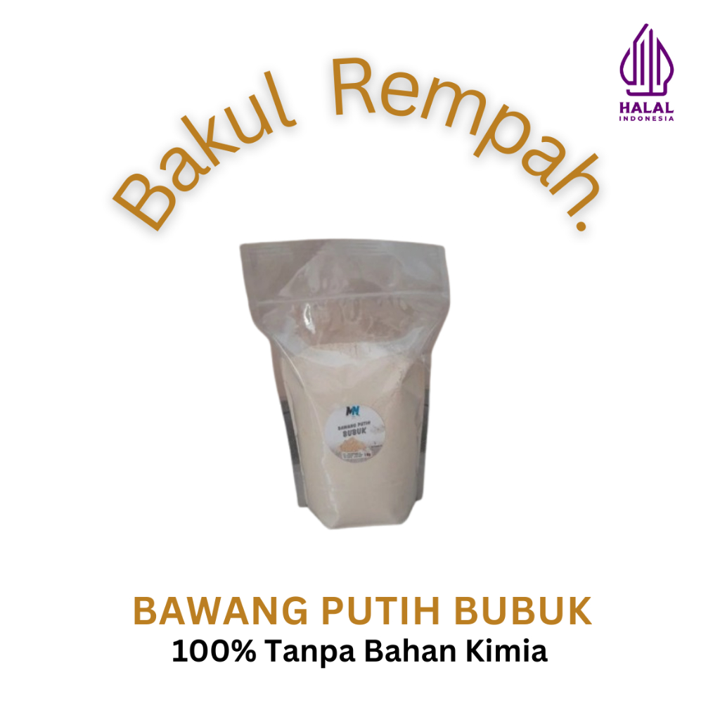 

Bumbu dapur BAWANG PUTIH BUBUK 1kg tanpa campuran Msg 100% halal