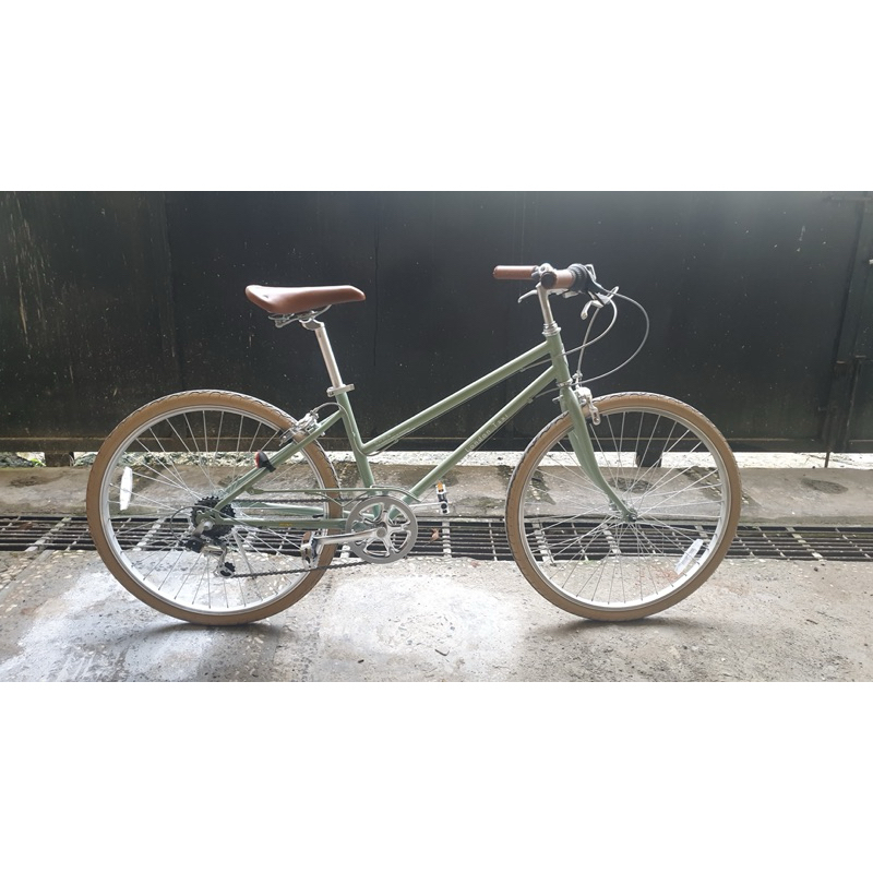 preloved (bekas) Sepeda City Bike london taxi road bike 26 inch jade blue