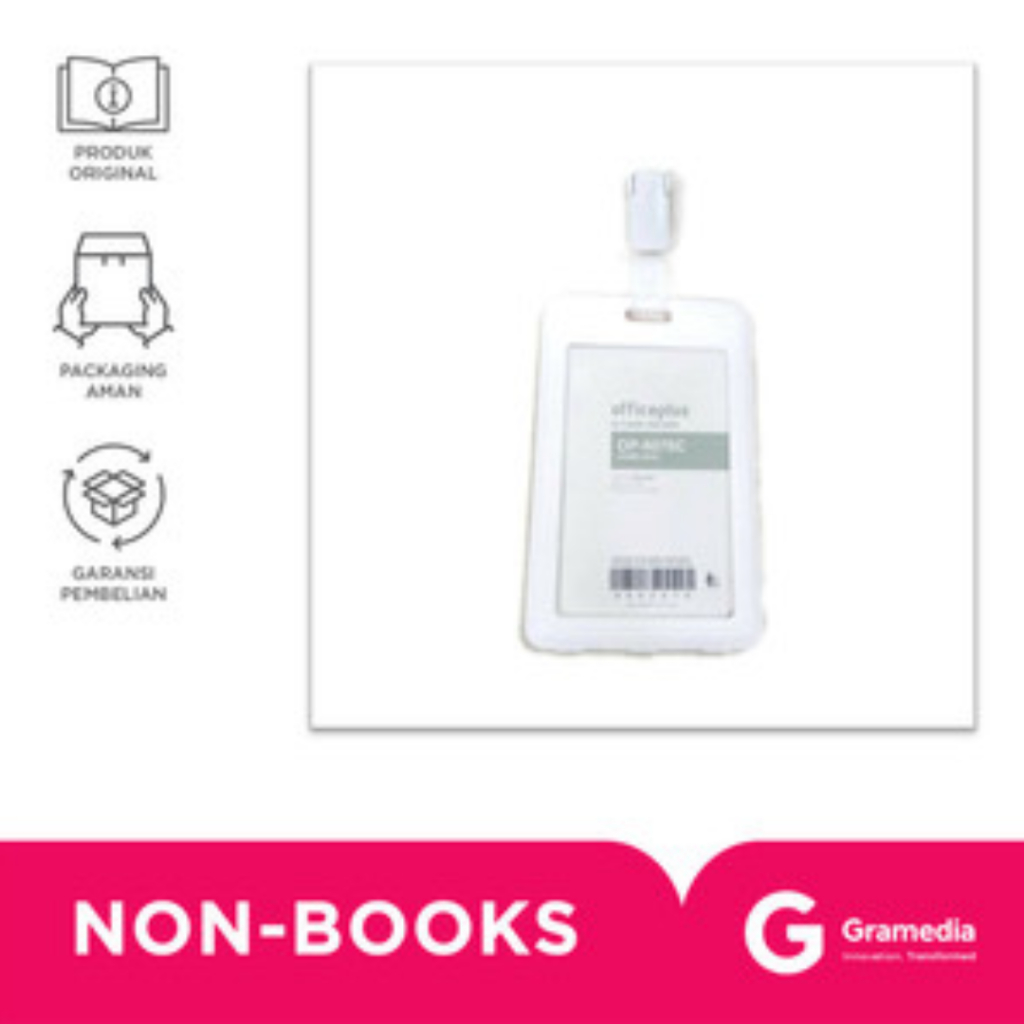 

Gramedia Surabaya - Office-Plus Id Card Portrait Round+Clip White 6076