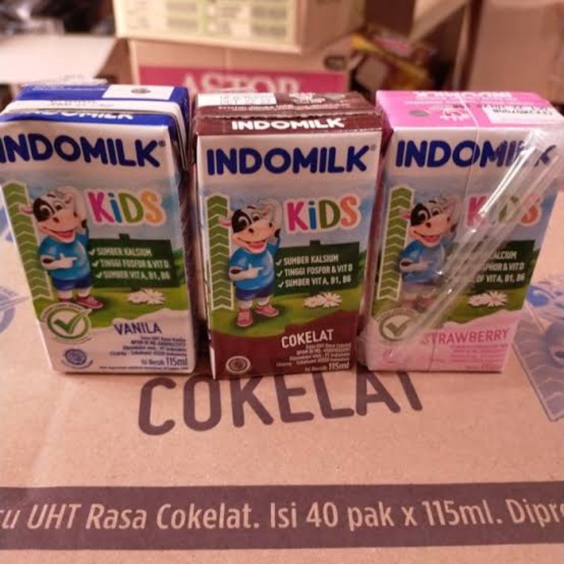 

Susu kotak Indomilk Kids 1 Dus (40×115ml) 40 pcs