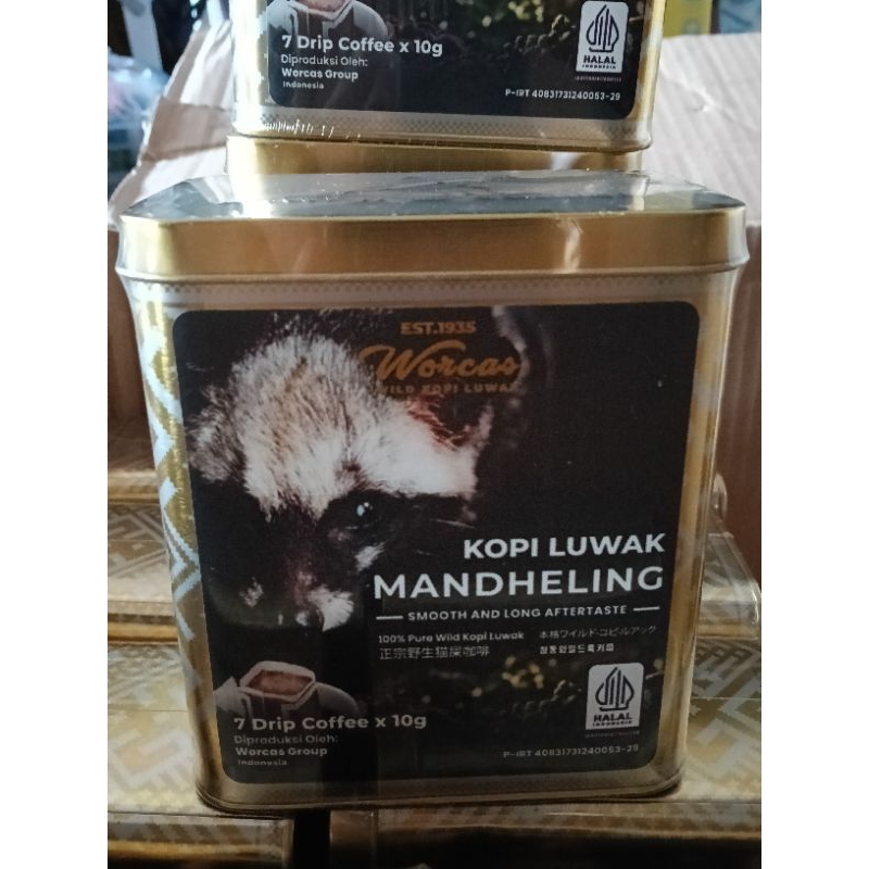 

Kopi Luwak Worcas isi 7 drip 70g