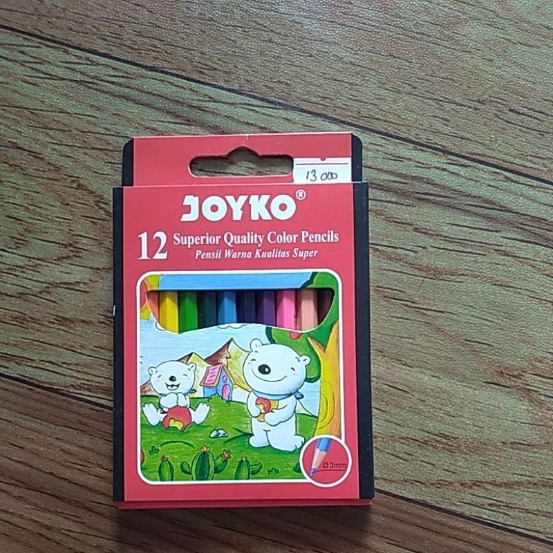 

pensil warna 12 joyko pendek