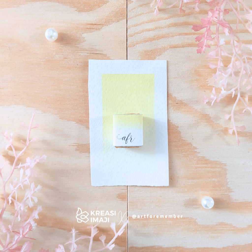 

⁠"Nickel Titanium Yellow", Individual Pan, Handmade Watercolor by Kreasi Imaji x artforemember