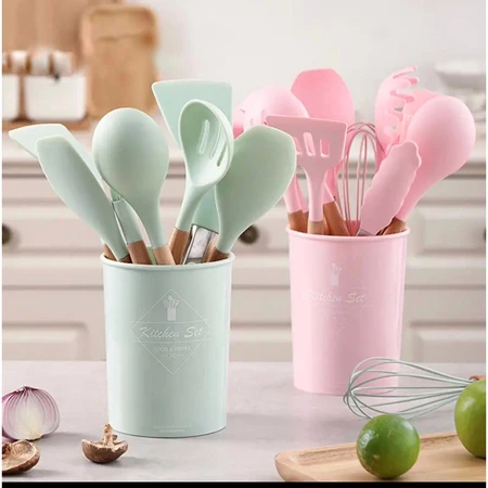 COOKGLORY Silicone UtensilSet/Silicone Utensil Set