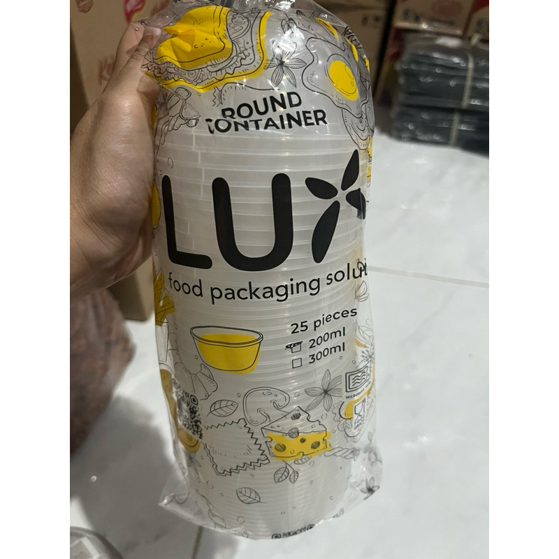 Cup Gulai Puding Thinwall Bulat Mangkok Merk Lux 200ml