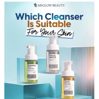FACIAL WASH MS GLOW / GOLDEN GLOW  MS GLOW ORIGINAL BARCODE