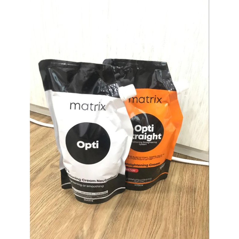￼MATRIX OPTISTRAIGHT / PELURUS RAMBUT / SMOOTHING STEP 1 500ML