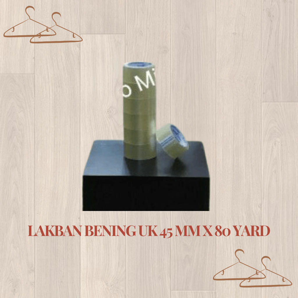 

LAKBAN BENING UK 45 MM X 80 YARD (1 PC)