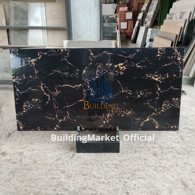 Granite Lantai 60x120 Gold Black/Glossy/ 1 Lembar/Pcs
