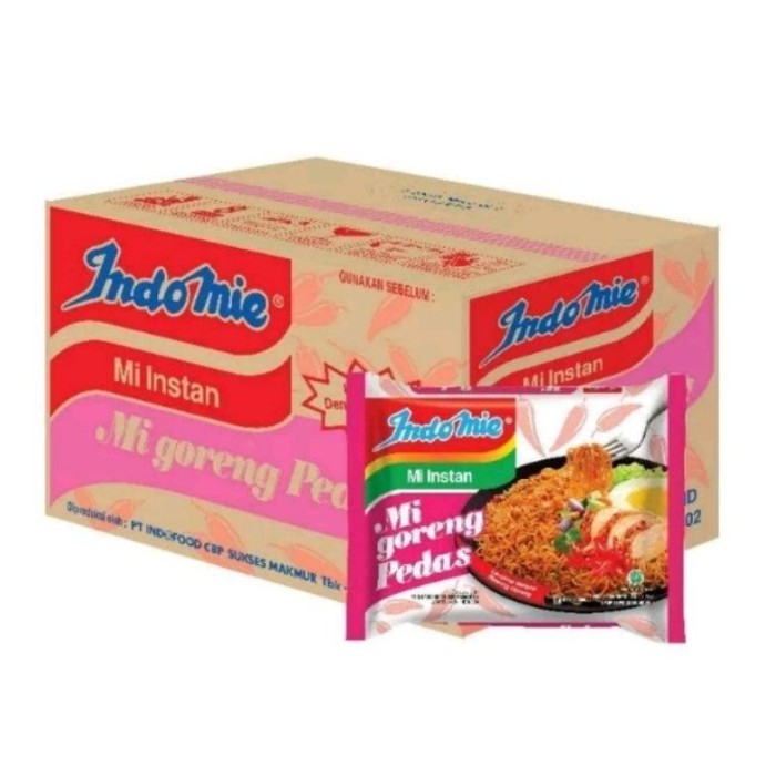 

INDOMIE MIE GORENG PEDAS 79 GR / 1 DUS ISI 40