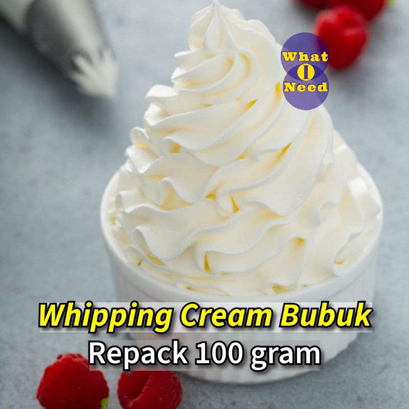 

MAXFOOD Vanilla Whipping Cream Powder (REPACK) 100 gram