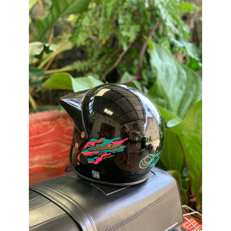 Helm Kiwi DMI GAG Halfface NOS