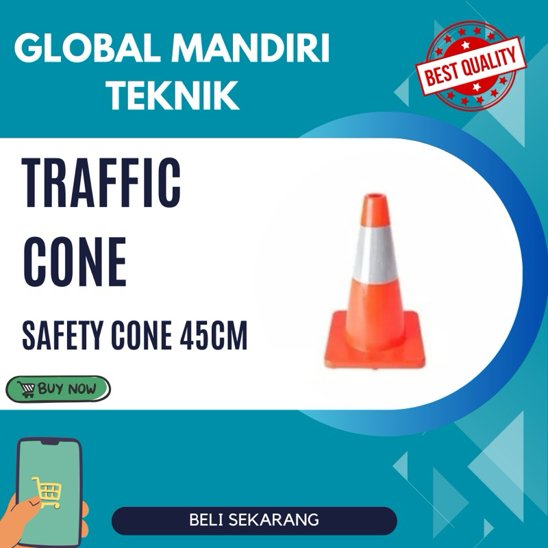 Safety Traffic Cone / Kerucut Lalu Lintas Gosave 45 cm
