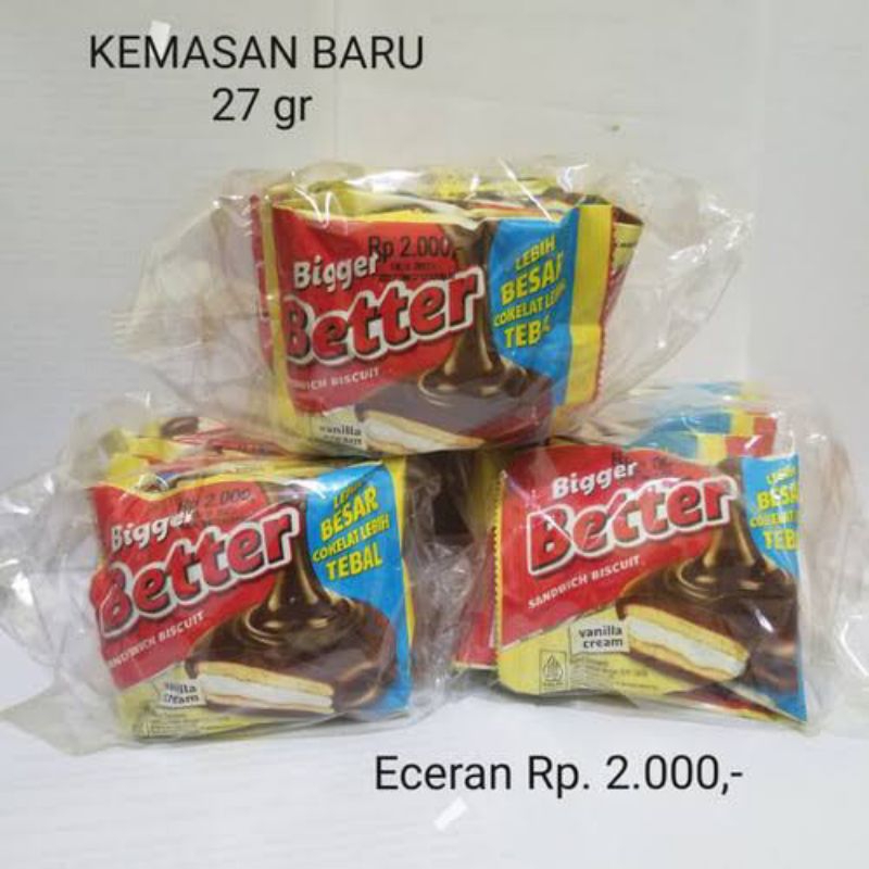 

Better sandwich biskuit 1 pack isi 10 @27gr