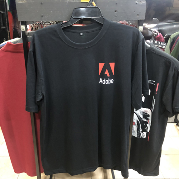 READY STOCK | LANGSUNG ORDER AJA | Kaos Adobe Tshirt Black Casual 100% Cotton | Size S M L XL XXL 3X