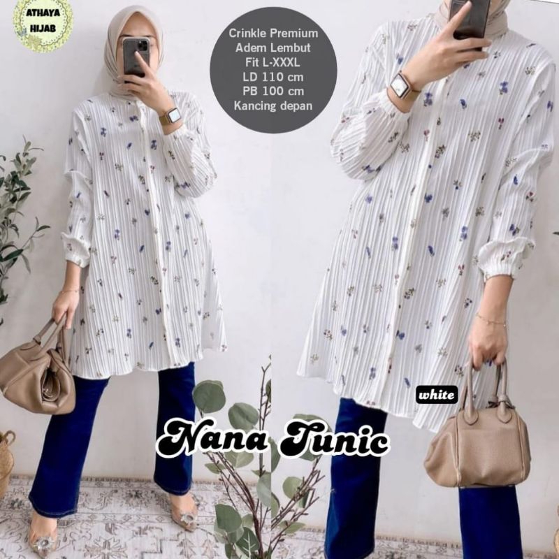 Baju Tunik Wanita Premium Nana Tunik By Athaya Hijab