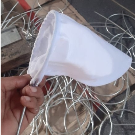 Saringan teh kain / Saringan thai tea diameter 15 cm panjang kain 27 cm