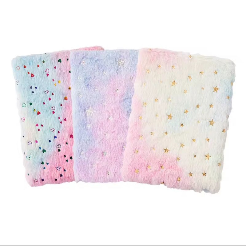 

(IAS) Notebook Journal Fluffy Plush Diary Handbook Lucu Bulu Unicorn A4