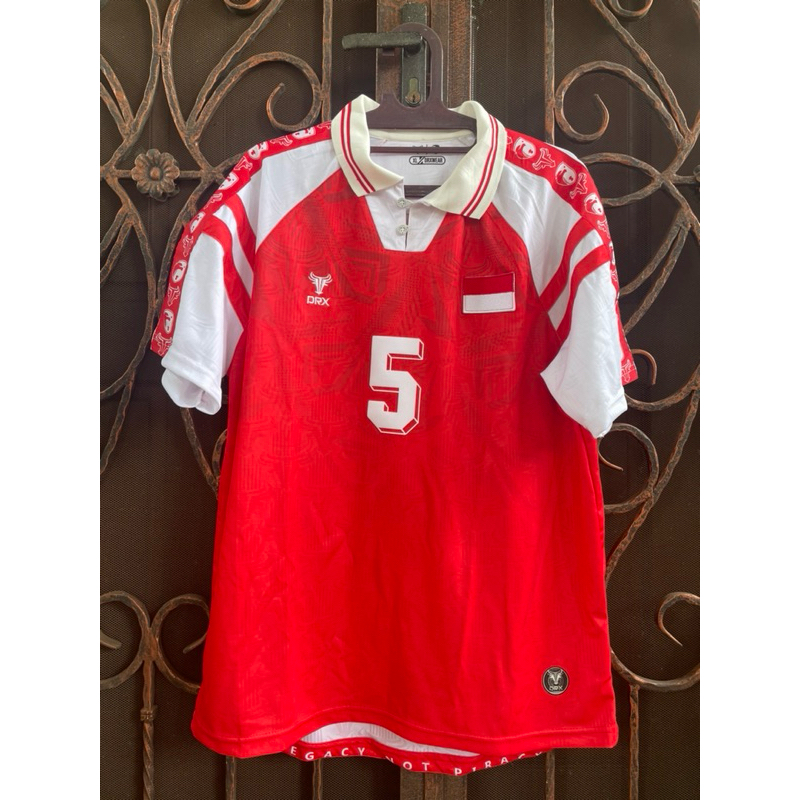 Jersey Baju Kaos timnas Indonesia Fantasy DRX x KJTI Home 1996 No.5 Jsy